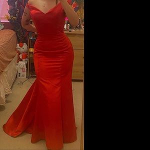 classic red ball gown / prom dress